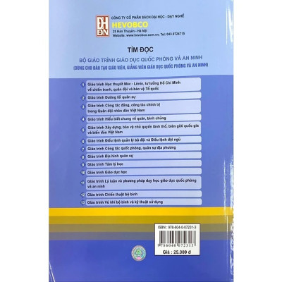 Giáo trình địa hình quân sự (Dùng cho đào tạo giảng viên, giảng viên giáo dục quốc phòng và an ninh)