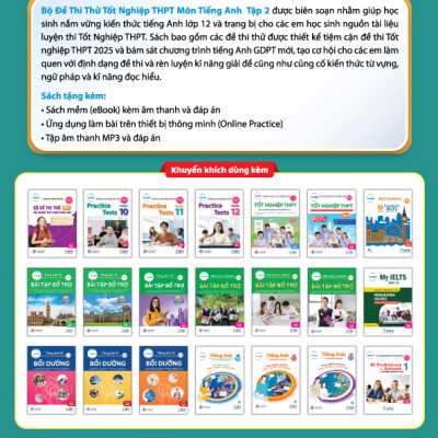 Bộ đề thi thử Tốt nghiệp THPT môn tiếng Anh 2025 - Tập 2