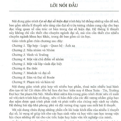 Cơ Sở Đại Số Hiện Đại