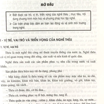 Hoạt động giáo dục nghề phổ thông : Nghề Thêu tay 11