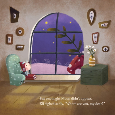 Sách tiếng Anh KII’S FIRST ADVENTURE: MOON MOON, WHERE ARE YOU? - Giải thưởng sách tranh Ehomebooks