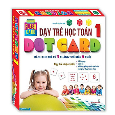 Sách - Hộp Flashcard - Dạy Trẻ Học Toán Dotcard - Tập 1 - Minh Thắng
