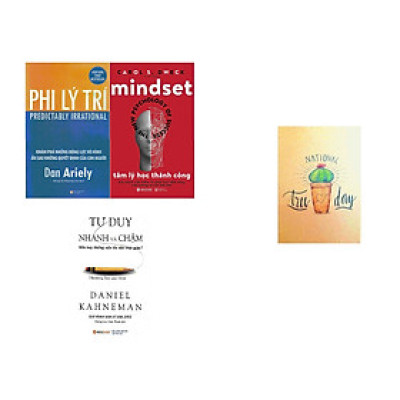 Combo 3 Cuốn Sách Tâm Lý Học Cực Bổ Ích Cho Bạn ( Tư Duy Nhanh Và Chậm + Phi Lý Trí + Tâm Lý Học Thành Công ) (Tặng Notebook tự thiết kế)