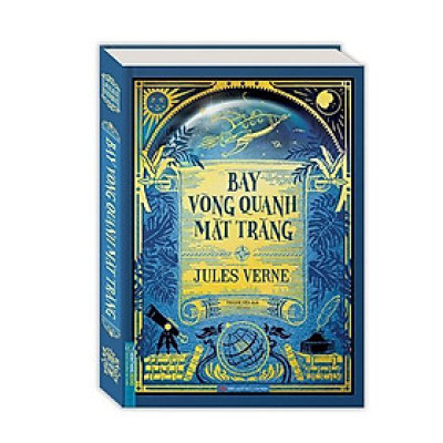 Sách - Bay Vòng Quanh Mặt Trăng - Bìa Cứng - Jules Verne - Minh Thắng