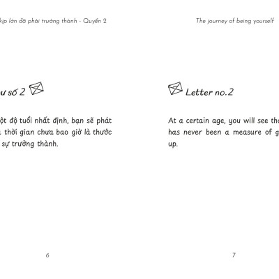 The Journey Of Being Yourself - Chưa Kịp Lớn Đã Phải Trưởng Thành - Quyển 2 (Bìa Trắng) (Sách Song Ngữ Anh-Việt) - TIME