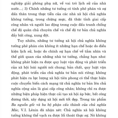Giáo trình chủ nghĩa xã hội khoa học (Dành cho bậc đại học hệ không chuyên lý luận chính trị) - bản in 2024