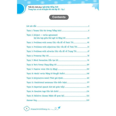 Sách - Thần Tốc Chinh Phục Ngữ Pháp Tiếng Anh Trung Học Cơ Sở Và Luyện Thi Vào Lớp 10 - Tập 1 - Cơ Bản Và Nâng Cao - Minh Thắng