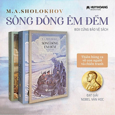 Sách - Sông đông êm đềm, boxset 2 tập, tiểu thuyết sử thi Nga, tiểu thuyết văn học - Huy Hoàng