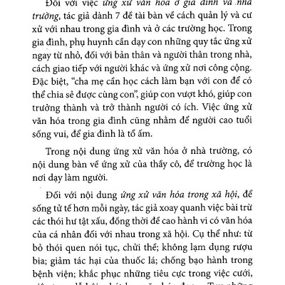 Chuyện Về Ứng Xử Văn Hóa