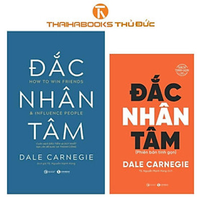 Sách - Trọn Bộ Sách Đắc Nhân Tâm (Phiên Bản Thường + Phiên Bản Sách Bỏ Túi Tinh Gọn) - Thái Hà Books