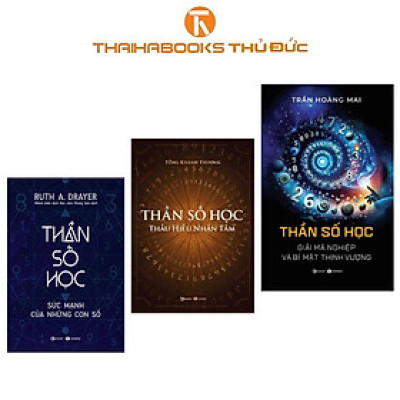 Sách - Thần Số Học: Sức Mạnh Của Những Con Số + Thấu Hiểu Nhân Tâm + Giải Mã Nghiệp Và Bí Mật Thịnh Vượng - Cômbo 3 Cuốn - Thái Hà Books