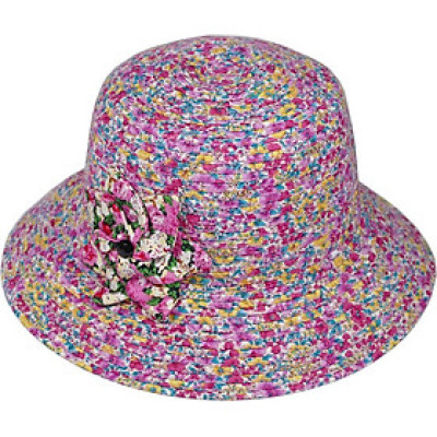 Nón rộng vành nữ dễ thương vành rộng 7cm gắn nơ độc đáo, chống nắng tốt, họa tiết hoa liti hợp thời trang