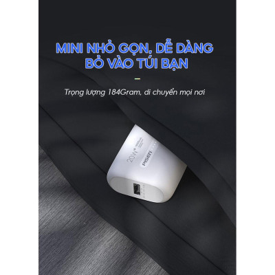 Sạc Dự Phòng Pisen Quick - Power Tiny 20W 10000mAh - Pisen TS-D304 - Màu Đen