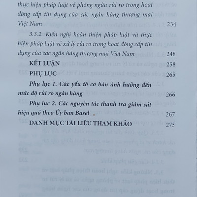 Pháp luật về phòng ngừa và xử lý rủi ro trong hoạt động cấp tín dụng của các ngân hàng thương mại ở Việt Nam