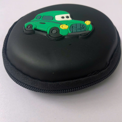 Hộp Đựng Tai Nghe Họa Tiết Trang Trí (Đen) - Hàng Chính Hãng