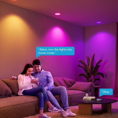 Đèn LED âm trần Govee RGBWW 4 Inch Smart Recessed Downlight H601B | Trải nghiệm ánh sáng tuyệt vời