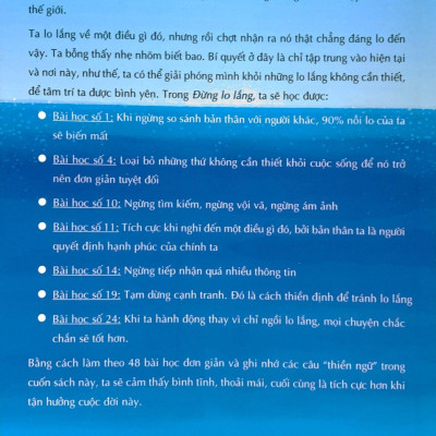 Đừng Lo Lắng: 48 Bài Học An Dịu Nỗi Lo Âu Từ Một Vị Thiền Sư