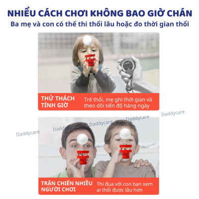 Bộ thổi bóng nổi Mideer Floating Ball Game, đồ chơi trí tuệ cho bé 3,4,5,6 tuổi