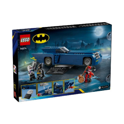 LEGO SUPERHEROES 76274 Đồ Chơi Lắp Ráp Siêu Xe Người Dơi Đối Đầu Harley Quinn (435 chi tiết)