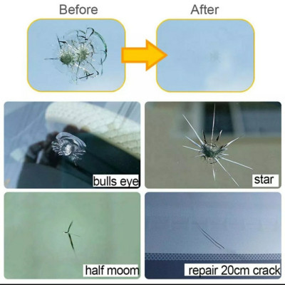 Phụ Kiện Keo Gắn Kính Chắn Gió Ô TÔ Chống Nứt Tiện Dụng/Keo sửa chữa vết nứt kính ô tô/keo dán vết nứt