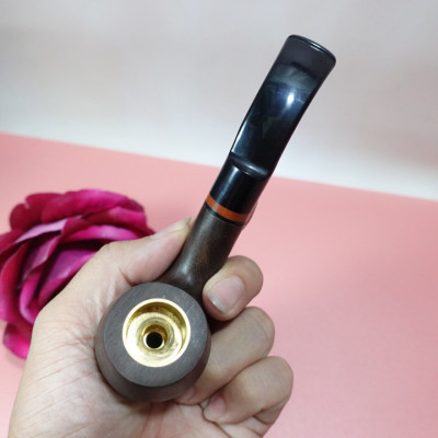 ( Tổng Hợp ) Tẩu gỗ mun khắc hoa văn và trơn cao cấp đủ loại - T0296