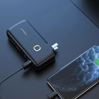 Sạc Dự Phòng 2 In 1 Có Chân Cắm - Quick High Power Box 10000MAH 20W - Pisen TS-D308 (Mẫu Màu Giao Ngẫu Nhiên)
