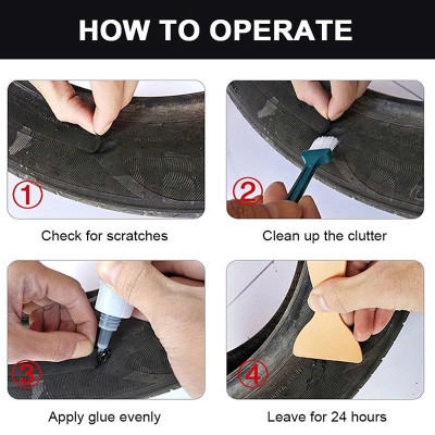 Cách Khắc Phục Lốp Xe Bị Rách Đơn Giản Bằng Keo Vá Chuyên Dụng