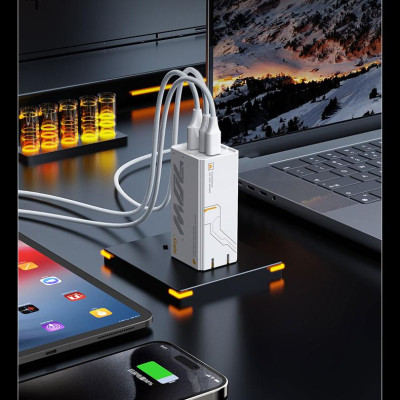 Sạc Nhanh Mecha GaNUltra 70W - Pisen Pro CC1200