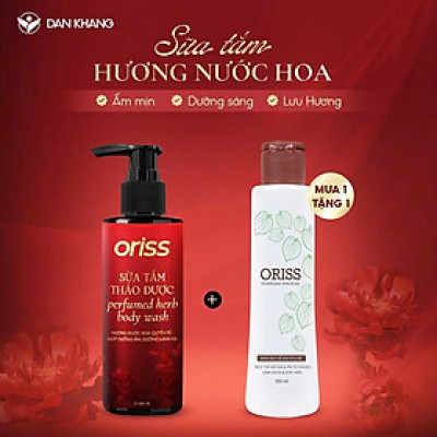 Sữa tắm hương nước hoa Oriss Perfumed Herb Bodywash dưỡng da sáng ẩm mịn lưu hương quyến rũ