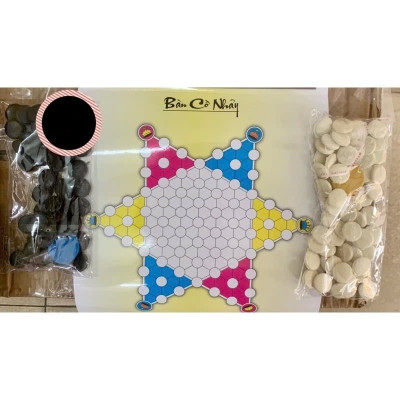 Cờ Ô Quan Hộp Giấy Lớn 5 Trong 1 - Cờ Ô Quan - Cờ Gánh - Cờ Caro - Cờ Vây - Cờ Nhảy Trò Chơi Trí Tuệ