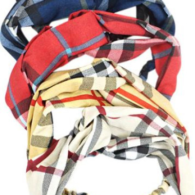 Combo 3 băng đô nữ TB38 kẻ karo và kẻ sọc giao mầu ngẫu nghiên