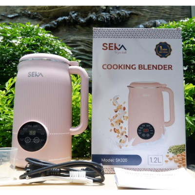 Máy Làm Sữa Hạt Đa Chức Năng Máy Xay Nấu Sữa Hạt Sữa Đậu Nành SEKA SK320 Pro 1200ml, Điều Khiển Cảm Ứng BH 1 Năm - Hàng chính hãng
