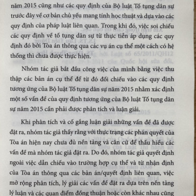 Lý giải một số vấn đề của Bộ luật tố tụng dân sự năm 2015 từ thực tiễn xét xử