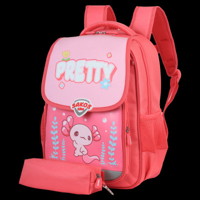 Ba Lô Học Sinh Kid Conezo Kèm Bóp Viết - Sakos SBO021BPNG00 - Baby Pink