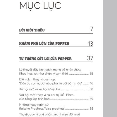 Những Nhà Tư Tưởng Lớn - Popper Trong 60 Phút - Vanlangbooks