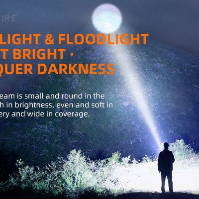 Đèn pin xách tay Superfire M17 - thiết kế trẻ trung hiện đại là loại đèn chiếu đèn pha nhỏ gọn tiện dụng