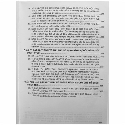 Sách Bình Luận Các Tội Phạm Có Bị Hại Là Người Dưới 18 Tuổi Trong Bộ Luật Hình Sự Năm 2015 và Sự Tham Gia Tố Tụng Hình Sự Của Họ (V1643P)