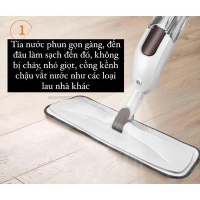 Bộ Cây Lau Nhà Thông Minh 2in1 – Phun Sương Tự Động, Xoay 360 Độ, Siêu Tiện Lợi , vòi nước