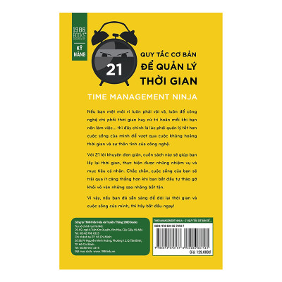Time Management Ninja - 21 Quy Tắc Cơ Bản Để Quản Lý Thời Gian - Craig Jarrow