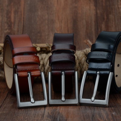 Thắt Lưng Da Bò Chính hãng COWATHER CF001 Nâu Vàng