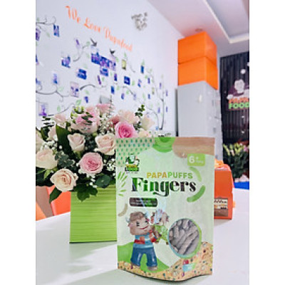 Bánh ăn dặm PAPAFOOD PAPAPUFFS FINGERS - 100% Nguyên Liệu Hữu Cơ - Gói 50g
