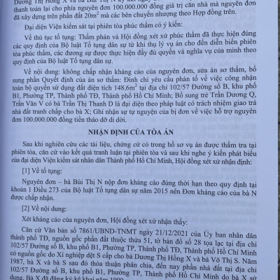 Tuyển Tập Các Bản Án Của Toà Án Nhân Dân Cấp Cao Về  Dân Sự Và Tố Tụng Dân Sự