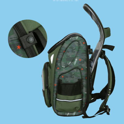 Ba lô học sinh tiểu học, ba lô học sinh vỏ cứng PC phong cách mới  - BEE GEE HS1302