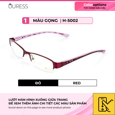 GỌNG KÍNH HỢP KIM SIÊU NHẸ HỢP THỜI TRANG – HÀNG CHÍNH HÃNG H-5002