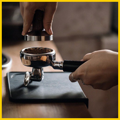 Miếng lót tamper chất liệu silicon mặt phẳng pha cà phê espresso | Tamping Mat
