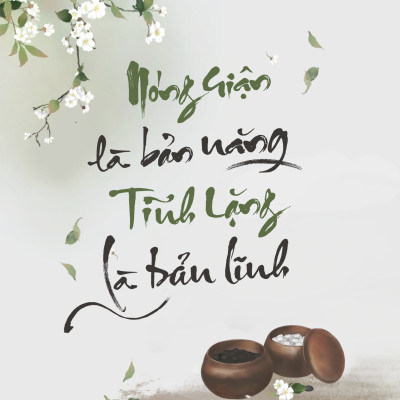 Sách Skybooks - Nóng Giận Là Bản Năng, Tĩnh Lặng Là Bản Lĩnh