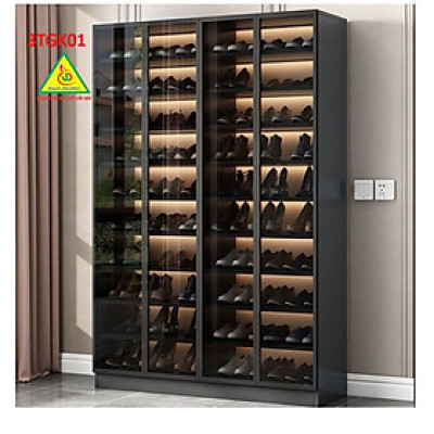 Tủ giày cánh kính 3TGK01 (Tủ không đèn)- Nội thất lắp ráp Viễn Đông Adv
