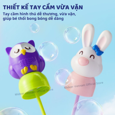 Thổi bong bóng xà phòng Mideer Bubbles Wand, đồ chơi ngoài trời cho bé 3,4,5,6 tuổi