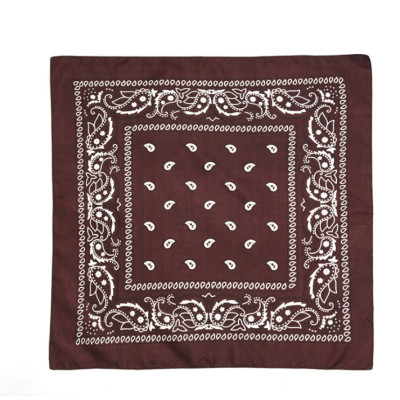 Khăn cotton bandana turban XO cá tính tặng khuyên tròn và móc treo 54x54cm