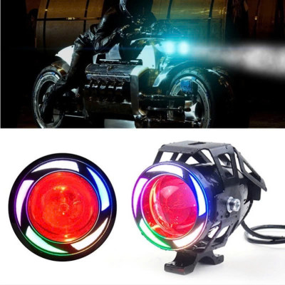 Đèn U7 Trợ Sáng Ngũ Sắc Cho Xe Máy – Siêu Sáng, Độ Xe Đẳng Cấp, Viền LED Cực Đẹp